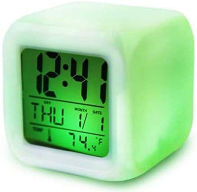 CraftQua Digital White Clock