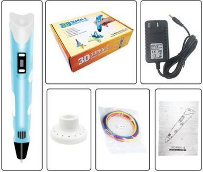 FROSTY Drawing Printing Pen with LCD Display & FREE THREE 1.75mm PLA Filament Refills (One Pc Pen) 3D Printer Pen