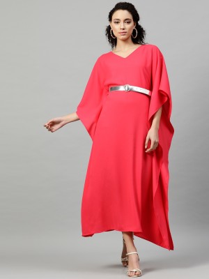 STREET9 Women Kaftan Pink Dress