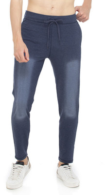 Barry and Clark Solid Men Purple Track Pants