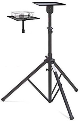 Moiz Projector Floor Stand Min.4ft - Max 6ft Adjustable from The Ground with Grip Belt (Tripod stand) Tripod(Black, Supports Up to 500 g)