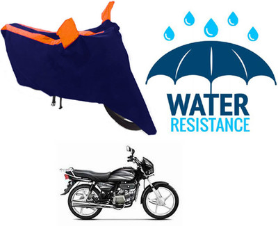 RONISH Waterproof Two Wheeler Cover for Hero(Splendor Plus, Blue)