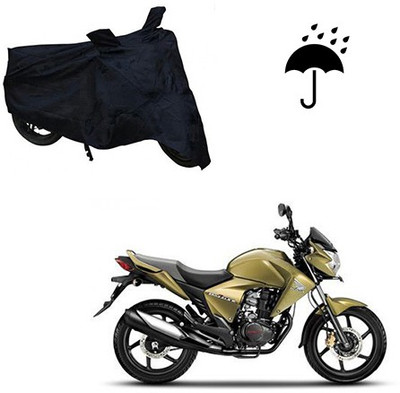 Atulit enterprises Two Wheeler Cover for Honda(Unicorn Dazzler, Black)