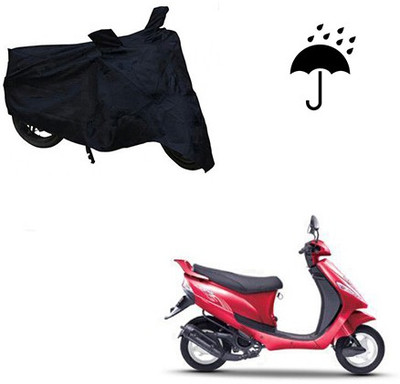 Atulit enterprises Two Wheeler Cover for Mahindra(Kine, Black)