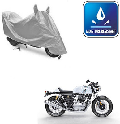 Feel heaven Two Wheeler Cover for Royal Enfield(Continental GT, Silver)
