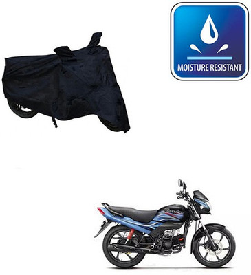 Feel heaven Two Wheeler Cover for Honda(Passion Pro, Black)