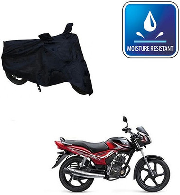 Feel heaven Two Wheeler Cover for TVS(Star City, Black)