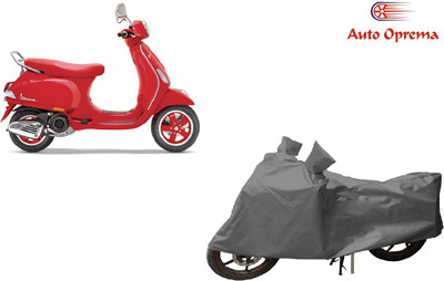 Auto Oprema Waterproof Two Wheeler Cover for Universal For Bike(Piaggio Vespa, Grey)