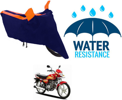 RONISH Waterproof Two Wheeler Cover for Hero(CD deluxe, Blue)