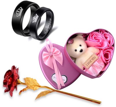 University Trendz Jewelry, Soft Toy, Artificial Flower Gift Set