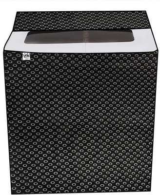 KingMatters Semi-Automatic Washing Machine  Cover(Width: 82 cm, Black, White)