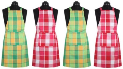 SBN Newlifestyle Cotton Home Use Apron - Free Size(Multicolor, Pack of 4)