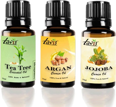 Tavis Jojoba Oil, Argan Oil, Tea Tree OIl(30 ml)