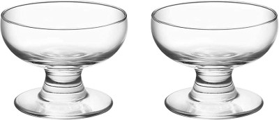 TREO Glass Dessert Bowl Bowl 2Pcs Set, 165 ml(Pack of 2, Clear)