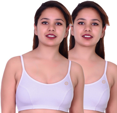 playbody Women Sports Non Padded Bra(White)