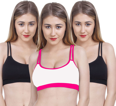 Bech Curve N-DD-Bra Women Minimizer Non Padded Bra(Black, Pink, Black)
