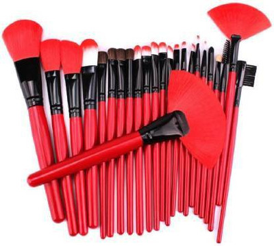 Pindara Professional 24pcs Makeup Brush Set with Leather Bag(Pack of 24)