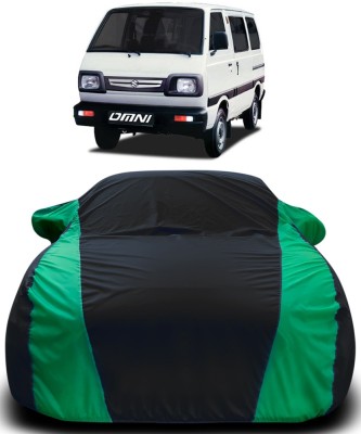 THE REAL ARV Car Cover For Maruti Suzuki Omni (With Mirror Pockets)(Black, Green)