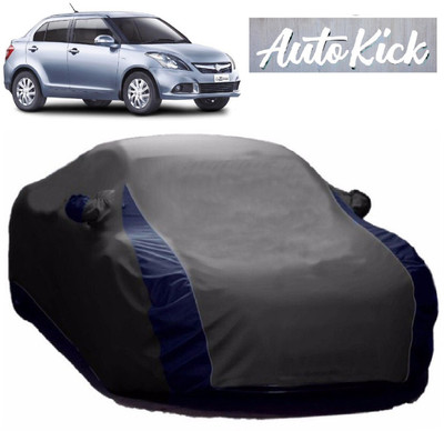 AutoKick Car Cover For Maruti Suzuki Swift Dzire (With Mirror Pockets)(Grey)