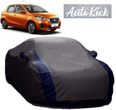 AutoKick Car Cover For Nissan Go (With Mirror Pockets)(Multicolor)
