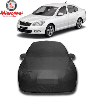 Microline Car Cover For Skoda Laura (With Mirror Pockets)(Grey)