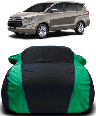 MoTRoX Car Cover For Toyota Innova (With Mirror Pockets)(Black, Green)