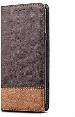 Perkie Flip Cover for Vivo T1 5G(Brown, Magnetic Case)