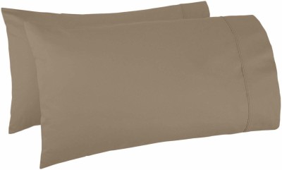 CCWB Plain Pillows Cover(Pack of 2, 68.58 cm*45.72 cm, Brown, Grey)