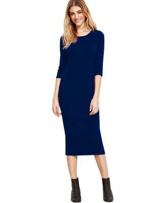 Trendz Creation Women A-line Blue Dress