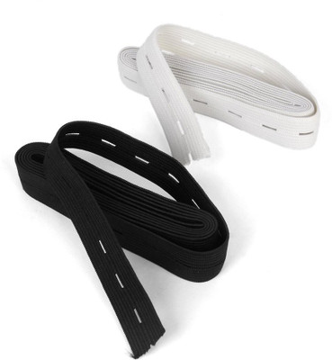Maxxlite Elastic Thread and Cord White, Black Elastic(5 m)