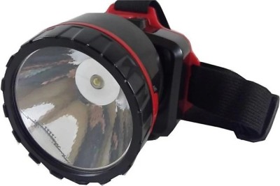 A 1 ROCK LIGHT RL.913 RECHARGEABLE HEAD LIGHT WITH HIGH BRIGHTNESS 6 hrs Torch Emergency Light(Black, Red)