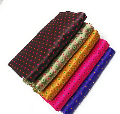 Cotton colors Cotton Blend Self Design Blouse Material