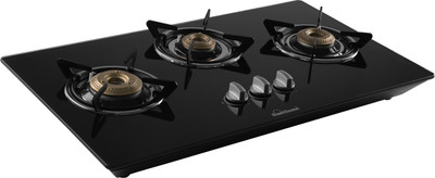 Sunflame CT-EXCEL 3B AI Stainless Steel Automatic Hob(3 Burners)