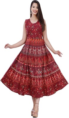 Disha Gallery LIVE Flared/A-line Gown(Maroon)