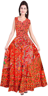 Disha Gallery LIVE Flared/A-line Gown(Red)