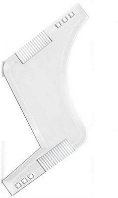 Frackson Transparent Beard Shaping Template and Beard Comb All-In-One Tool for Men