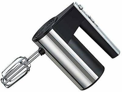 GaxQuly 500 watt Hand Mixer Beater Blender Electric Cream Maker for Cakes 500 W Electric Whisk  (Black &amp; Silver)