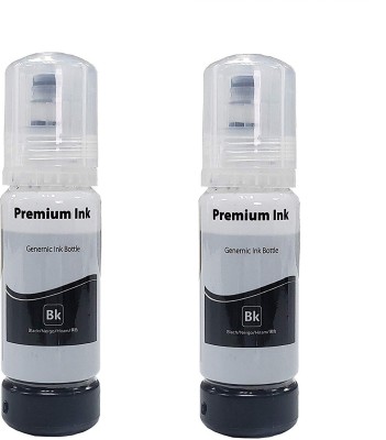 RAMKE INK FOR EPSON L3110 , L3100 , L3101 , L3115 , L3116 , L3150 , L3151 , L3152 , L3 Black - Twin Pack Ink Bottle