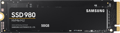 Samsung 980 500 GB Laptop, Desktop Black PCIe NVMe Internal Solid State Drive (SSD) (MZ-V8V500BW)(Interface: PCIe NVMe, Form Factor: M.2)