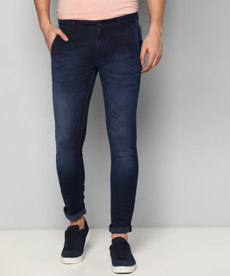 Peter England University Skinny Men Dark Blue Jeans