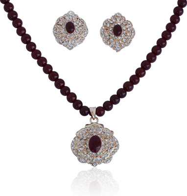 56% OFF on TOUCHSTONE Alloy Jewel Set(Silver)