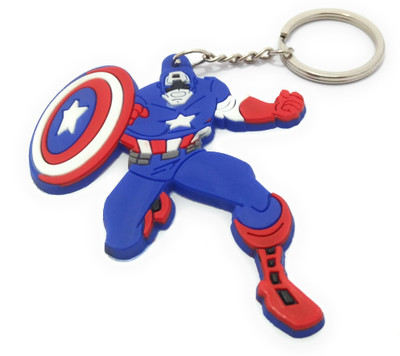 Key Era Cartoon Series Captain America Marval Avenger With Shield Keyring Key Chain