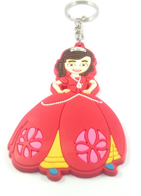 Key Era Princess Cinderella Lady NO9 Cartoon Single Side Keyring Key Chain