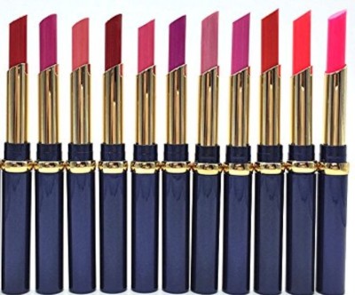 ads Set of 11 waterproof lipstick multicolor(Multicolor, 1.5 ml)