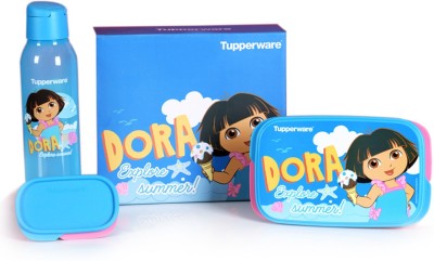 TUPPERWARE Dora Kids Lunch Set 2 Containers Lunch Box(590 ml)