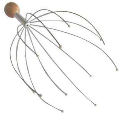 SBTs head103 haand Held Scalp Head Massager Massager(Silver)