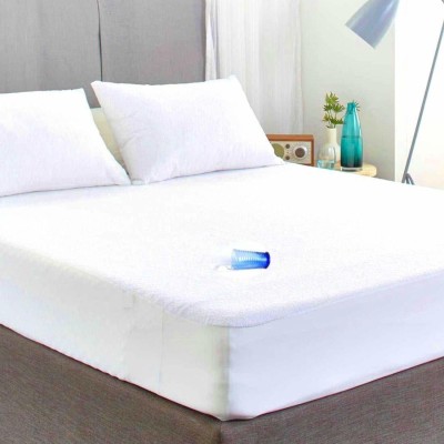 Relaxfeel Fitted King Size Waterproof Mattress Cover(White)