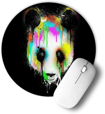 infinity interiors Printed Designer Anti Skid Round Gaming Foldable with Nonslip Base for Laptop & Desktop/Computer etc_096 Mousepad(Multicolor)