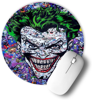 infinity interiors Printed Designer Anti Skid Round Gaming Foldable with Nonslip Base for Laptop & Desktop/Computer etc_098 Mousepad(Multicolor)