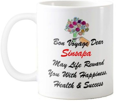 Exocticaa Farewell Sinsapa Retirement Wish 97 Ceramic Coffee Mug(330 ml)